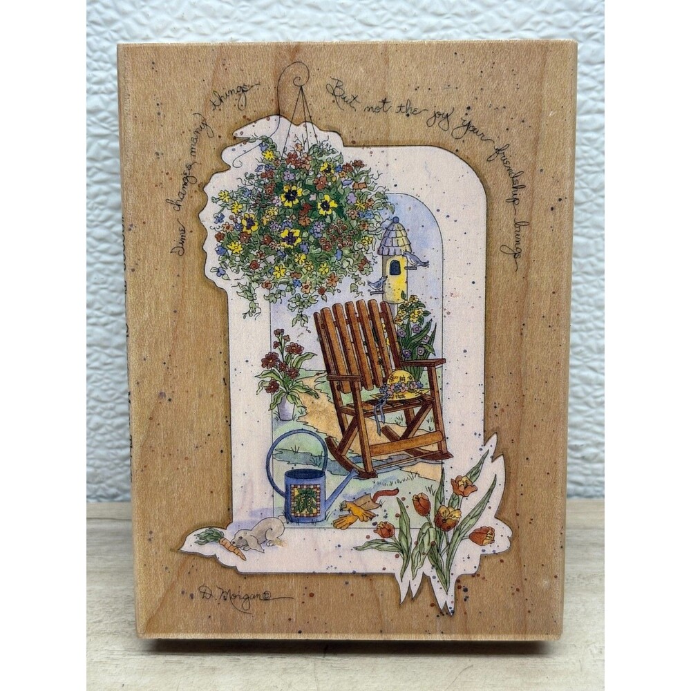 Stamps Happen Inc. Time Changes Many Things Wood Mounted Rubber Stamp